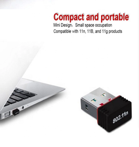 อะแดปเตอร์ไวไฟไร้สาย RTL8188 USB2.0 MT7601 150Mbps ดองเกิล 802.11 N/g/B การ์ดเชื่อมต่อเครือข่าย มินิยูเอสบีไวไฟอะแดปเตอร์ 150Mbps - Product Image 3