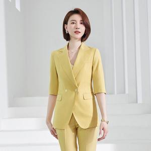 Damen Slim Office Wear Abend anzug Modische Hosen Anzug von Factory <span class=keywords><strong>Business</strong></span> Damen anzug Sets - Product Image 5