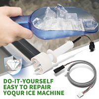Kit de sonde de niveau d'eau glacée 000016053 avec faisceau de câblage, sortie marche/arrêt 12-24 V CC, compatible avec les machines à glaçons Manitowoc