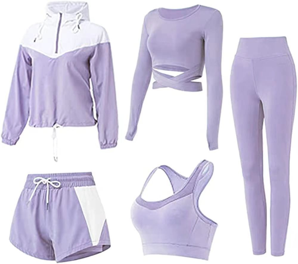 Ensemble cinq pièces violet