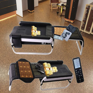 Korea Premium V6 <span class=keywords><strong>Master</strong></span> Turmalin Jade Roller Stone Spa beheizte Therapie Faltbarer thermischer Infrarot-Heiz <span class=keywords><strong>massage</strong></span> tisch - Product Image 1