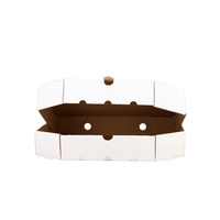 Boîte à pizza et traiteur rectangulaire en carton ondulé, écologique, haut de gamme, portable, à taille personnalisée, fabriquée à partir de matériaux recyclés