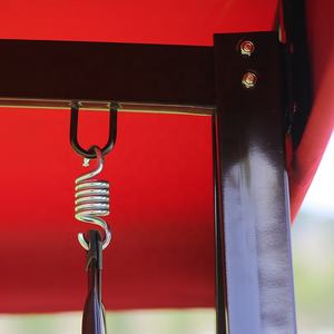 High Quality 2 Seater Outdoor Garden Swing Chair With Rattan Canopy Wrought Iron <b>Patio</b> Swing - Product Image 5