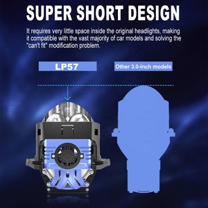 Xenplus, <span class=keywords><strong>logo</strong></span> personnalisé, LP57, 3 pouces, 150W, projecteur bi-LED haute puissance, lentille de phare pour voiture, H4, H7, H11, phare LED, accessoires de voiture - Product Image 5