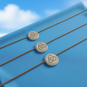 Tùy Chỉnh Logo Dập Nổi Treo Tag Chuỗi Nhựa Treo Thẻ Con Dấu Chuỗi Ưa Thích Treo Tag Con Dấu Dây - Product Image 1