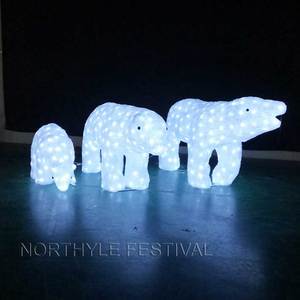 Outdoor Lighted <strong>Polar</strong> Bears Commercial Christmas Decorations Waterproof Ip65 220v Outdoor Led Garden <strong>Light</strong> - Product Image 5