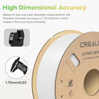 Filament Hyper PLA Blanc 1,75 mm pour Imprimante 3D – Matériau d'Impression Haute Vitesse – Bobine de 1 kg pour Moulage