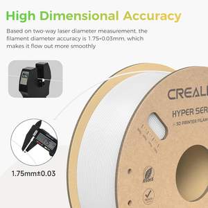 Filamento Creality Hyper PLA de 1.75mm Blanco, Filamento para Impresora 3D, Material de Impresión de Alta Velocidad, Bobina de 1kg - Product Image 5