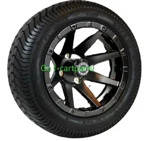 Custom size 12 inch 14 inch ezgo golf cart rims and tyres golf cart wheels golf cart wheels and tires
