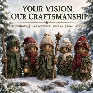 OEM ODM Personnalisé Trio de Mascottes en Peluche sur le thème des Arbres de la Forêt, Jouet en Peluche Promotionnel CPC de Noël, Cadeau de Fêtes Saisonnier - Product Image 5