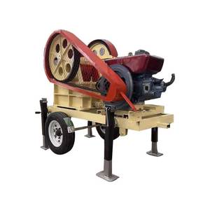 Frantoio a mascelle <span class=keywords><strong>mobile</strong></span> HAOTUO PE 400/600 per linea di produzione di quarzo e minerale d'oro con motore AC e cuscinetti ad alta produttività - Product Image 2