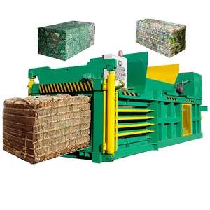 Hydraulic Square Hay Baler Wheat Straw Baler And Fiber Baler Machine For Aluminum Cans