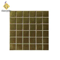 Foshan fabrika doğrudan popüler tasarım 3d porselen fayans altın parlayan mat seramik mozaik katar