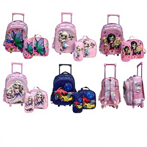 Nuova Valigia Trolley con Ruote Fisse per Scuola Elementare, Borsa Principessa da Corsa in Tessuto Oxford, Ultra-leggera e di Grande Capacità - Product Image 1