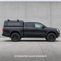 Capot de camionnette Jeep Gladiator sans perçage, fixation par serre-câble, capot rigide pour lit de camionnette