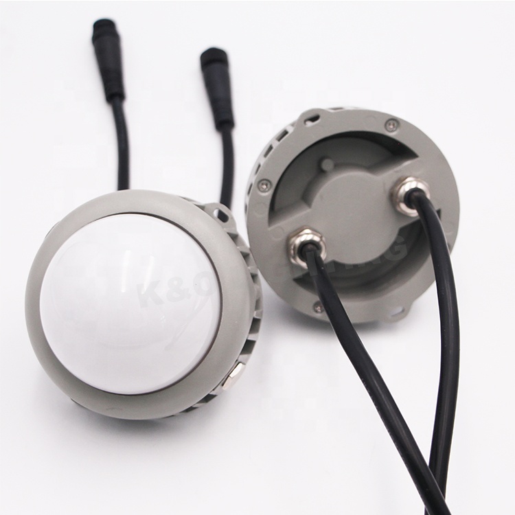 1.5w 24v DMX512 Dot LED RGB Point Lights IP65 Waterproof Pixel Lights for Stage Light
