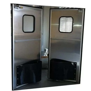 <span class=keywords><strong>Porte</strong></span> de circulation pivotante bidirectionnelle en acier inoxydable 304 pour cuisine centrale et rangement - Product Image 1