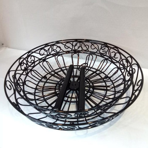 Cestino Portafrutta <span class=keywords><strong>a</strong></span> 3 Ripiani, Contenitore per Frutta e Verdura, Portafrutta da Banco in Filo Metallico - Product Image 6