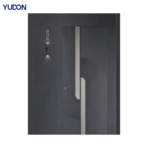 Porte blindée YUDON DOOR en aluminium moulé, anti-effraction, pare-balles, sur mesure, double battant, robuste, pour usage commercial extérieur et sécurité. - Product Image 1