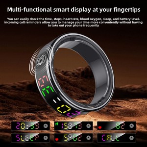 <span class=keywords><strong>Monitor</strong></span> de Saúde Inteligente Vestível Anel Médico de Aço Android IP68 Carregamento Magnético Temperatura Frequência Cardíaca Pressão Arterial - Product Image 6