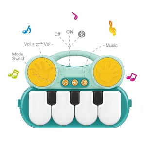 Plastic Pedal Piano &amp; Kick N Play Gym Carpet Musical Fitness <strong>Round</strong> Baby Play Mat for Newborn Baby Sleeping Gym and Mats - Product Image 4
