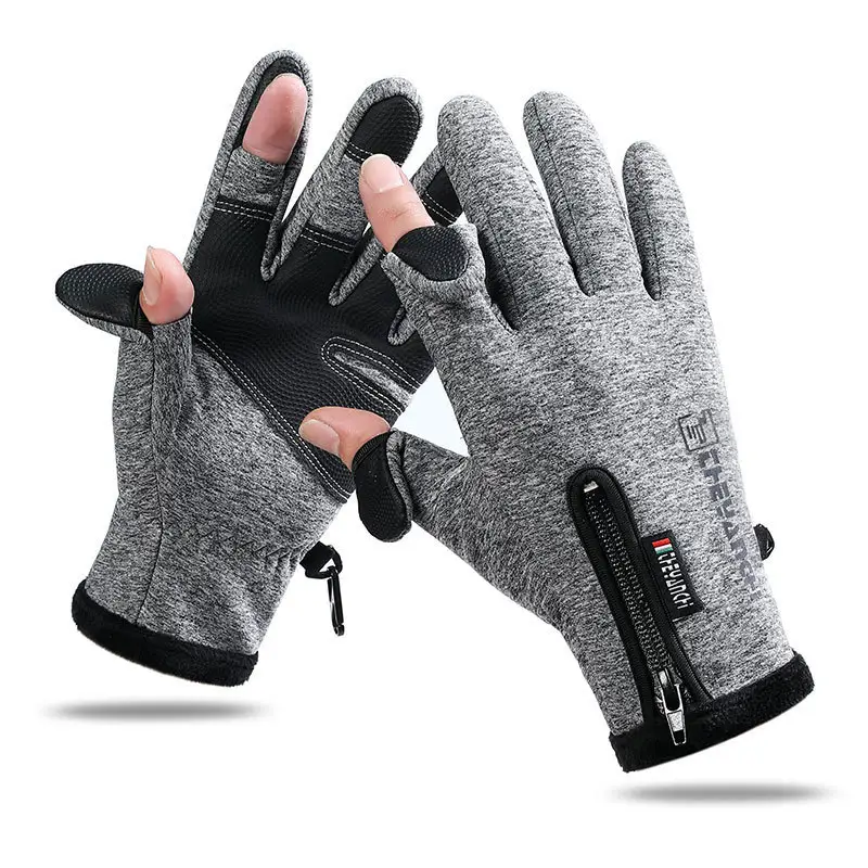 Wholesale half finger sports waterproof glove safety motorcycle riding cycling outdoor gloves for touch screen