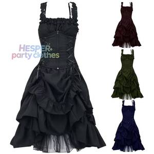 Robe de fête gothique Lolita vintage élégante, corset vampire médiéval Y2K punk, costume de cosplay pour Halloween - Product Image 1