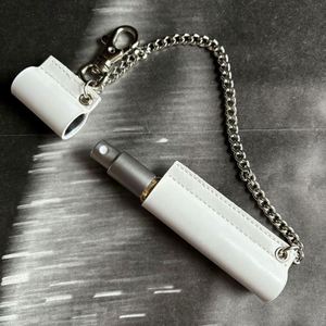 Portable Refillable Perfume Atomizer with PU Leather Case & Chain Keychain <b>Mini</b> Travel <b>Spray</b> <b>Bottle</b> for Purse Bag Accessories - Product Image 1