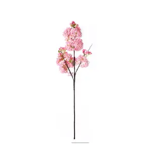 Penjualan terlaris kualitas baik sutra tongkat besar bunga sakura buatan
