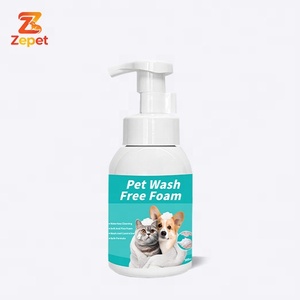 Échantillon Gratuit Shampoing Sec Personnalisé Marque Privée 300ml Nettoyant Doux Sans Eau pour Animaux Lavage Corporel Moussant Sans Rinçage pour Animaux - Product Image 2