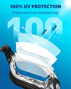 Gafas <span class=keywords><strong>de</strong></span> Natación Unisex Antivaho con Protección UV, Impermeables, para Carreras, <span class=keywords><strong>Lentes</strong></span> <span class=keywords><strong>de</strong></span> Silicona y PC, Diadema Ajustable y Cómoda para Niños - Product Image 2