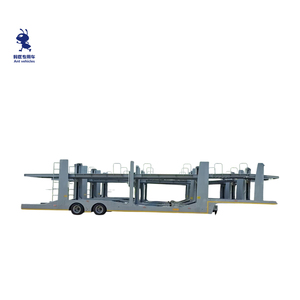 Semi-remorque porte-voitures SUV/voiture à 2/3 essieux, 6/8/10/12 tonnes, hydraulique/à vis, avec marchepied, prix de la remorque de camion - Product Image 2