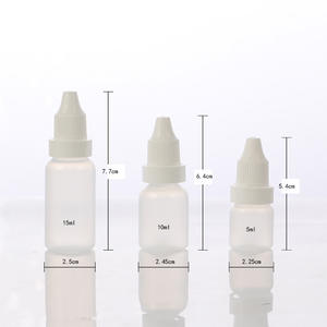 <b>Plastic</b> Dropper Bottles 5ml 10ml 15ml With Anti Theft Caps For Personal Care Liquid Dispensing - Product Image 1
