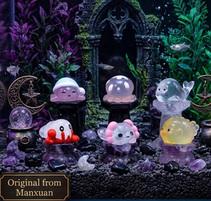 Vente en gros de <span class=keywords><strong>créatures</strong></span> marines exotiques et fantaisistes, poissons, scorpions, diorama en résine translucide luminescente, décoration aquatique, breloques 3D - Product Image 1