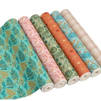 Tissu d'ameublement en similicuir personnalisé avec logo, cuir synthétique PVC imprimé, feuilles de similicuir PU imprimé pour sacs