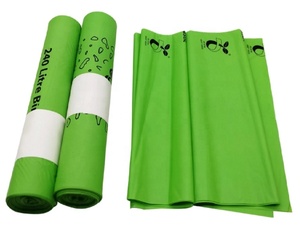 Recycled Plastic Bags Biodegradable Bin Bags Bolsas De Basura Composted Biodegradable Garbage Bags