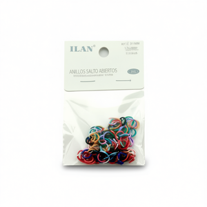 Anelli Aperti Ilan 1.2x9mm 20g Colori Assortiti per Creazione di Gioielli - Product Image 2