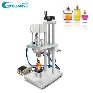 Guanyu Semi Automatic Desk Type Sealer Closing Pump Capping Machine Vial Glass Perfume Bottle Crimping Machine