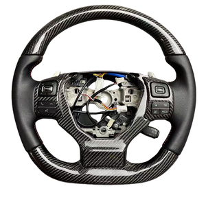 Volante de Cuero y Fibra de Carbono Real Personalizado de <span class=keywords><strong>F</strong></span>ábrica al por Mayor para <span class=keywords><strong>Lexus</strong></span> Serie <span class=keywords><strong>IS</strong></span> IS200 IS250 IS300 ISF IS350 2013-2022 - Product Image 2