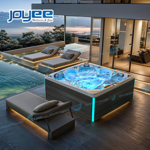 JOYEE-Bañera de hidromasaje <span class=keywords><strong>con</strong></span> chorros de masaje para 5 personas, <span class=keywords><strong>spa</strong></span> al aire libre para jardín, <span class=keywords><strong>spa</strong></span>, piscina al aire libre, bañera de hidromasaje al aire libre - Product Image 2