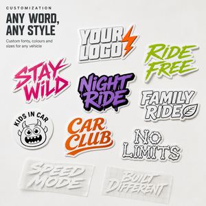 Calcomanías Personalizadas para Ventanas de Automóviles, Resistentes a los Rayos UV y a la Intemperie, Adhesivos de Vinilo para Parachoques, Logotipos para Automóviles, Venta al por Mayor - Product Image 5