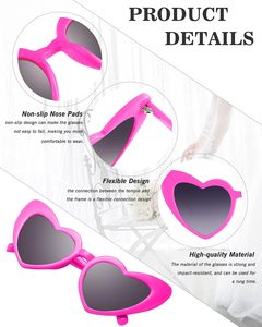 Wholesale VANTUR Durable Plastic Team <b>Bride</b> Heart-Shaped Sunglasses for Wedding Party and <b>Bride</b> <b>to</b> <b>Be</b> <b>Decorations</b> - Product Image 5