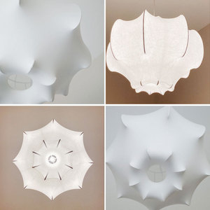 Lámpara de Araña de Seda de Diseño Italiano, Estilo Nórdico Moderno Minimalista, Lámparas Colgantes Elegantes y Acogedoras para Sala de Estar, Dormitorio y Comedor - Product Image 2