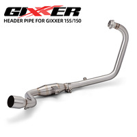 Tube de collecteur d'échappement Gixxer150 pour Suzuki Gixxer 150/SF150 Gixxer 155/SF155, kit d'échappement pour moto, collecteur sportif 51MM