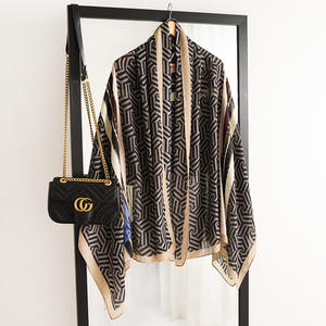 Châles en Viscose avec imprimé pour femme, écharpes en coton et lin, accessoire pour la tête, Hijab, collection, vente en gros - Product Image 3