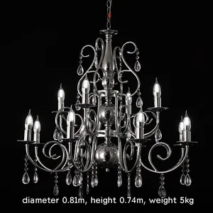 Promise Wedding Light Props Crystal Chandelier Luxury Party Events Stage Decorative Lights
