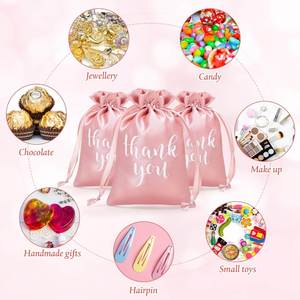 Satin Gift Pouch Jewelry Pouches Candy <b>Bags</b> for Wedding Bridal <b>Shower</b> Favor <b>Bags</b> Drawstring <b>Bags</b> - Product Image 5