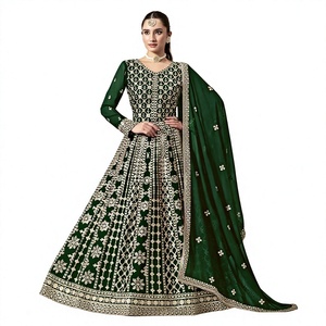 Ropa india y pakistaní Georgette Anarkali Salwar Kameez para mujer Ropa DE BODA Vestido Anarkali Disponible Cantidad al por mayor - Product Image 1