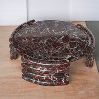 Table basse ovale moderne et simple en pierre Rosa Levanto Cammy Stone pour salon, maison, petit appartement, villa, style luxe léger