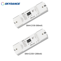 DA4-C Skydance (150-500mA)/(350-1200mA) (DT6/DT8) contrôleur DALI à courant constant 12-48VDC 4 canaux pour lumière intelligente